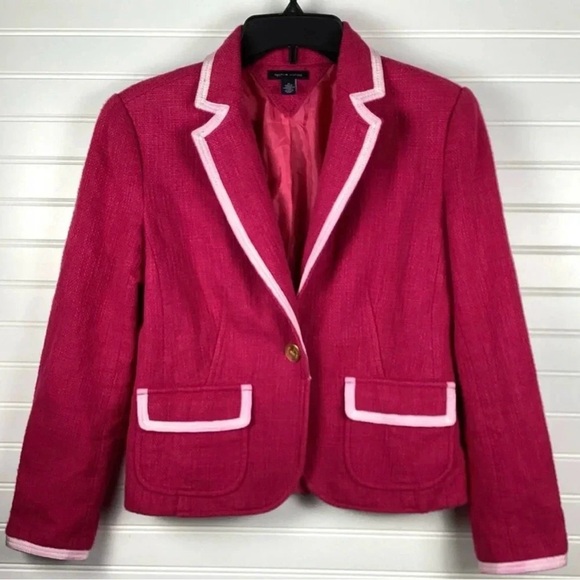 Tommy Hilfiger Jackets & Blazers - Tommy Hilfiger Pink Blazer Jacketet Size Medium 100% Cotton